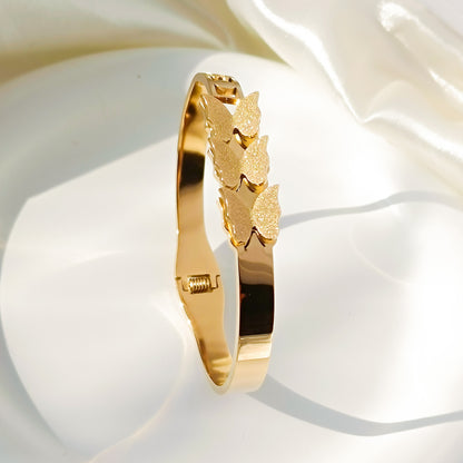 Golden Flutter Cuff Bracelet