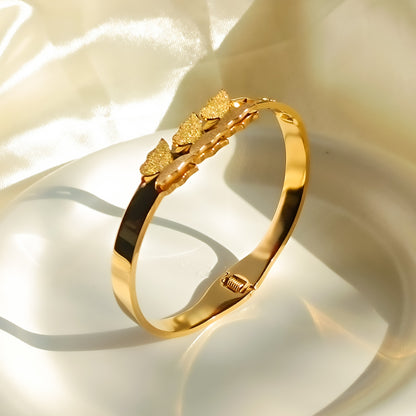 Golden Flutter Cuff Bracelet