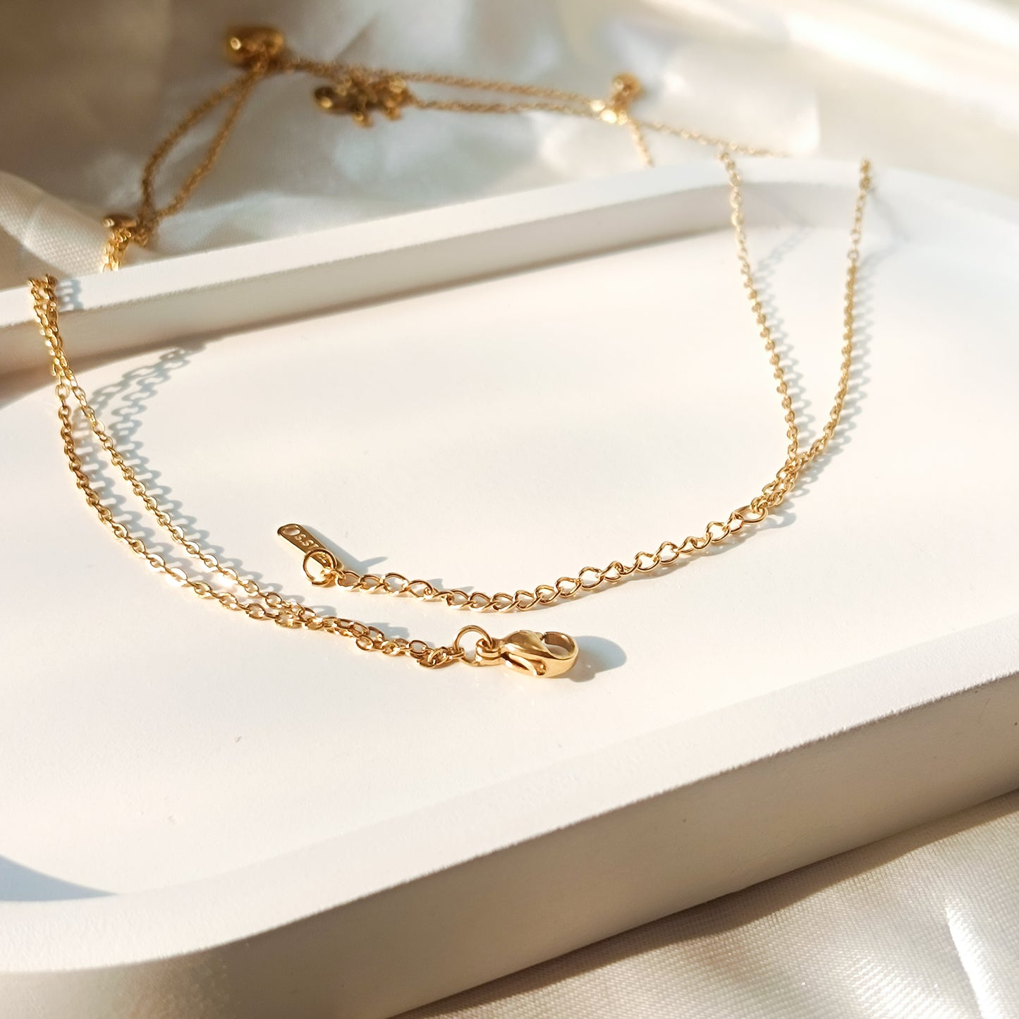 Heart & Bow Charm Necklace