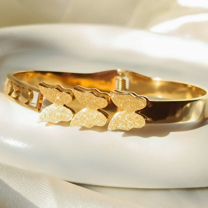 Golden Flutter Cuff Bracelet